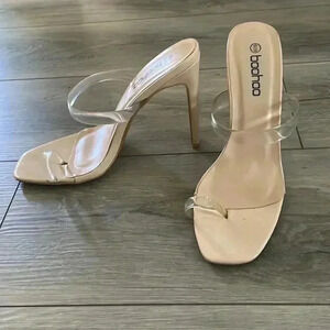Boohoo Clear Heels​​​​​​​​